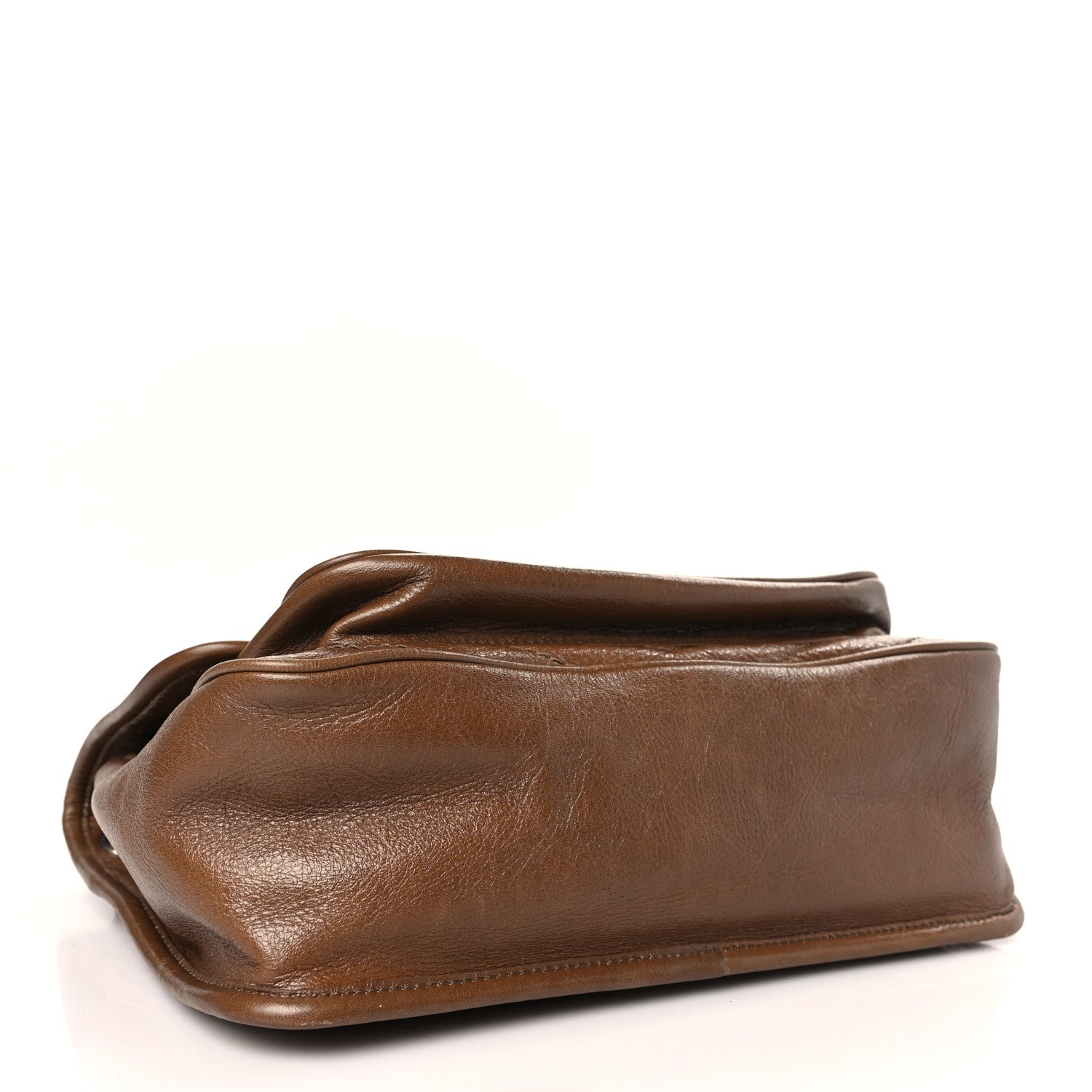 Saint Laurent Crinkled Calfskin Matelasse Monogram Medium Niki Chain Satchel Tan Brown 4 of 9