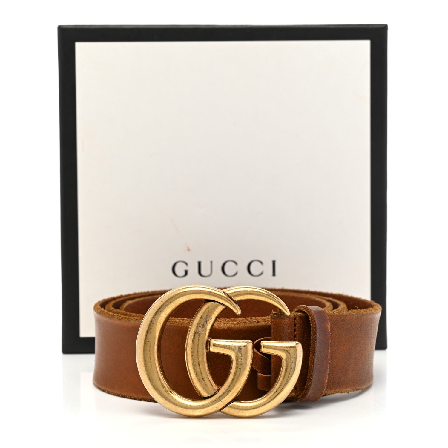 Gucci Faded Calfskin Double G 40mm Belt 90 36 Cuir 8 of 8