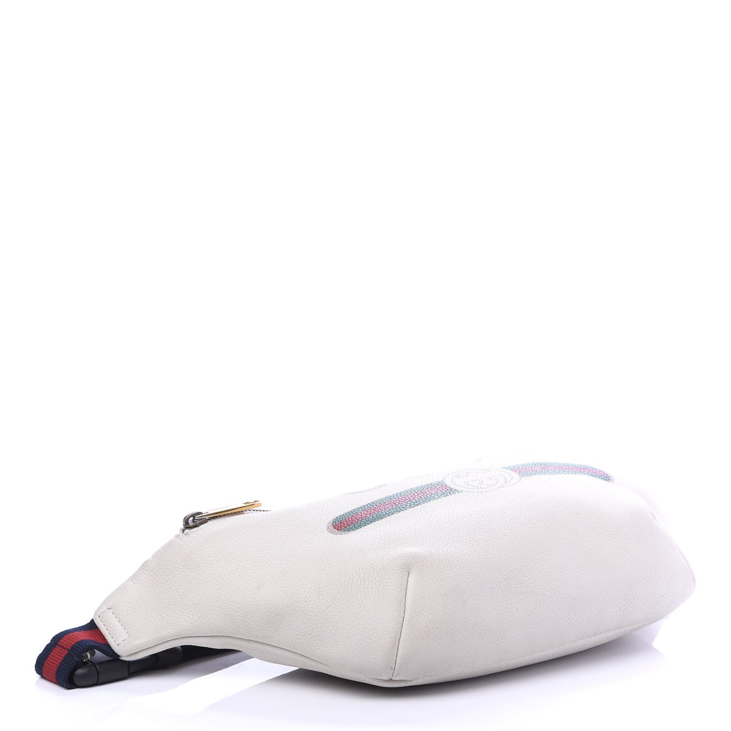 Gucci Grained Calfskin Logo Belt Bag White 3 of 10