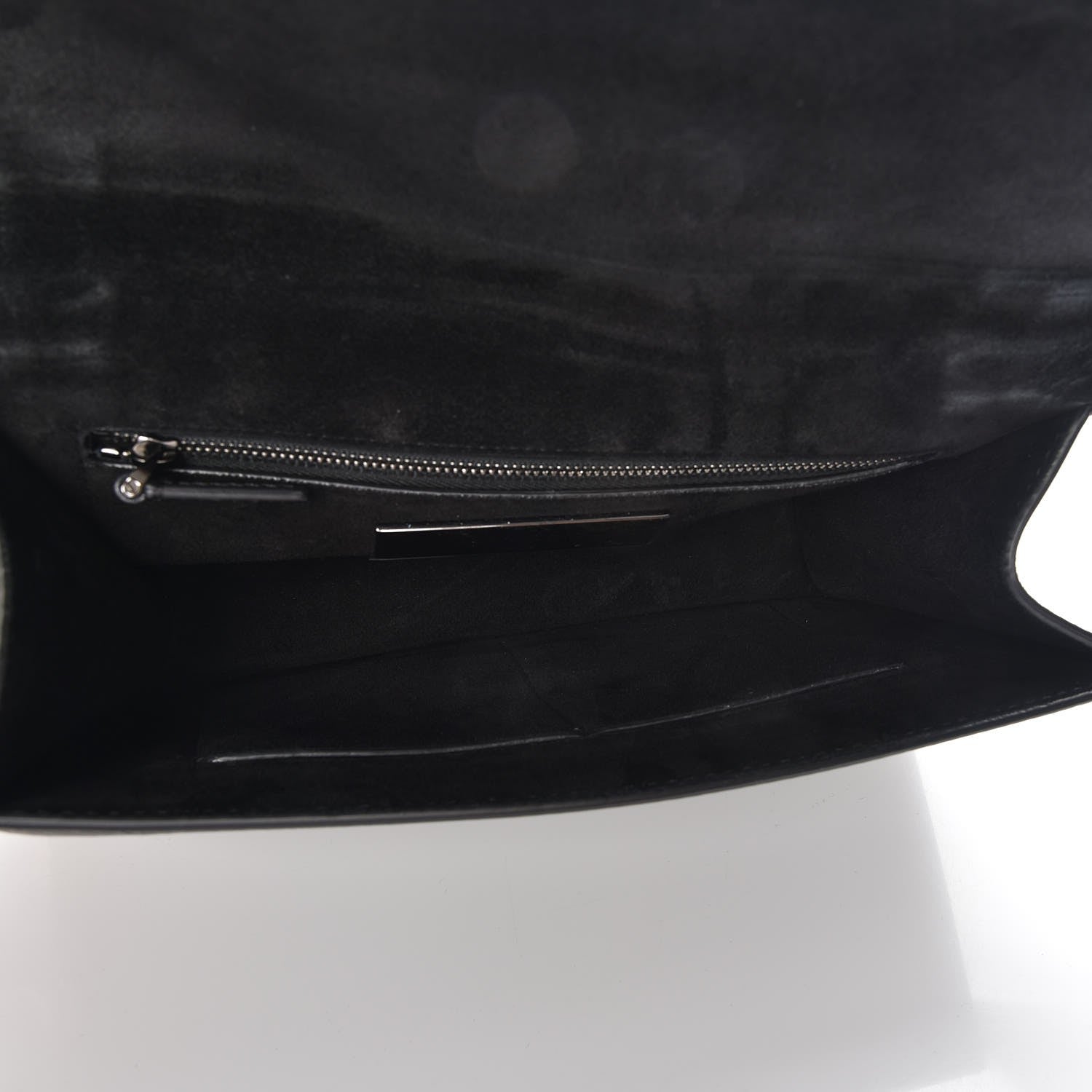 Valentino Garavani Craquele Calfskin Medium Glam Lock Rockstud Flap Black 5 of 6