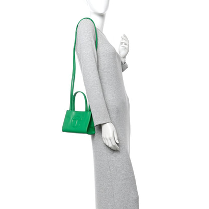 Telfar Vegan Leather Small Shopping Bag Greenscreen 2 of 10