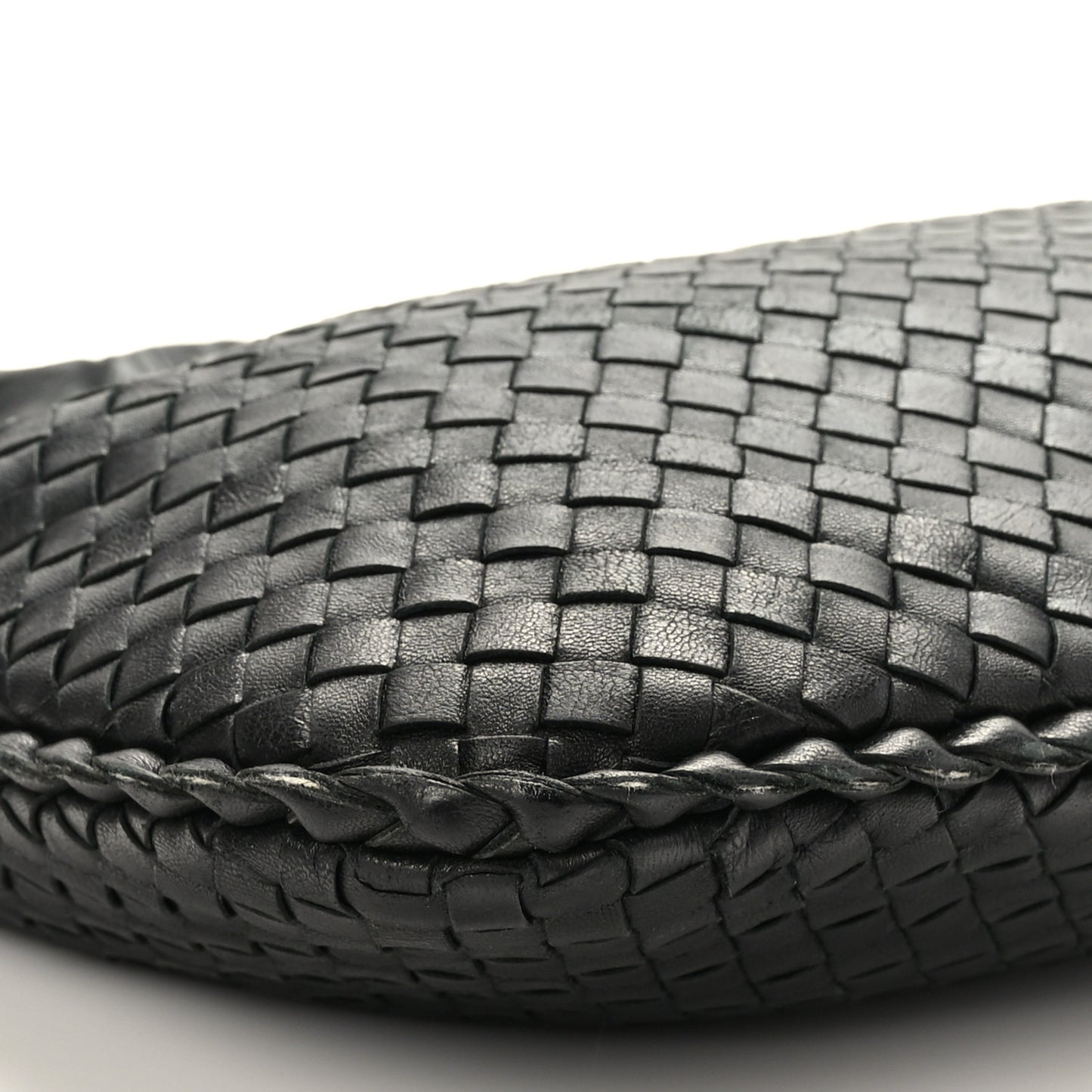 Nappa Intrecciato Medium Veneta Hobo Black