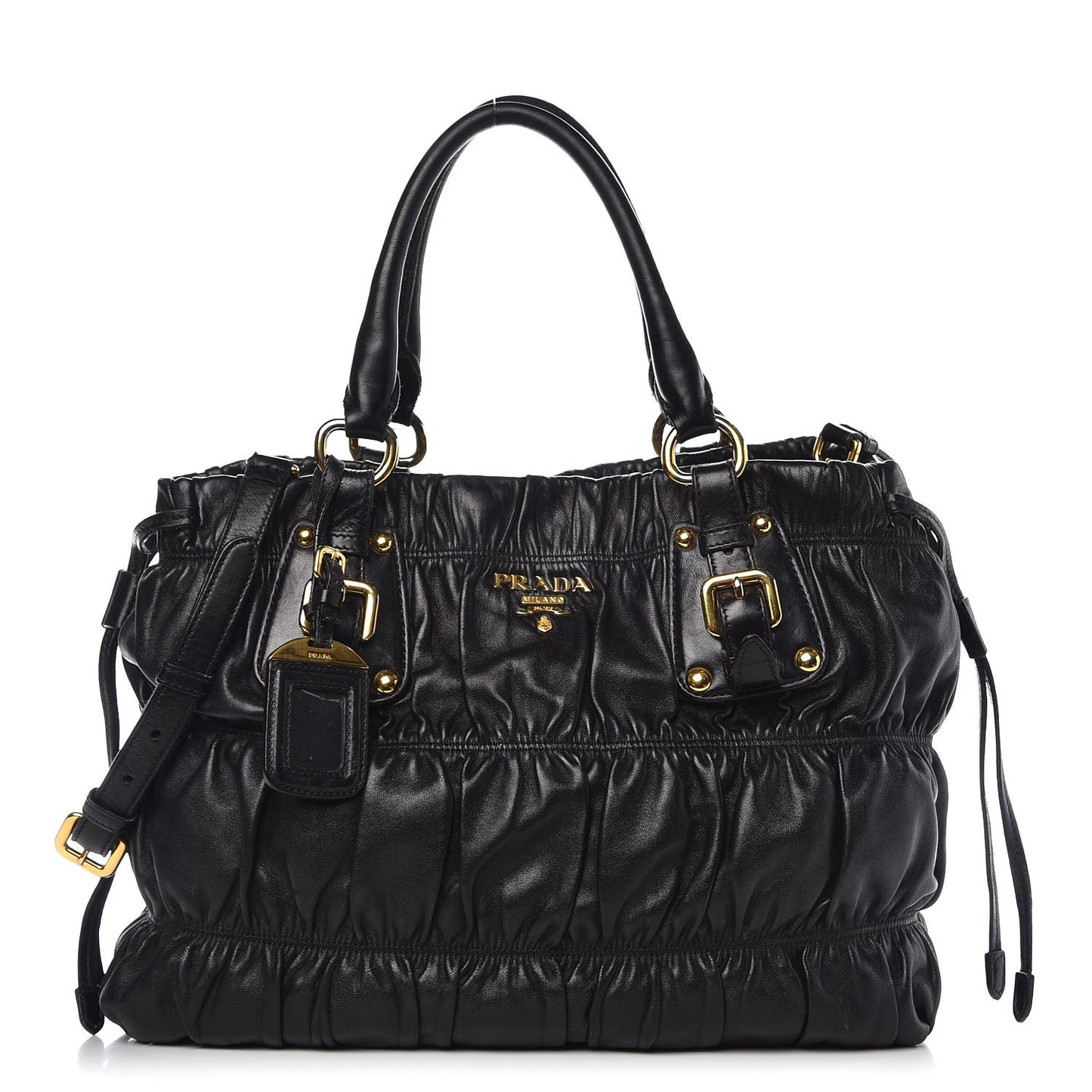 Nappa Gaufre Tote Black