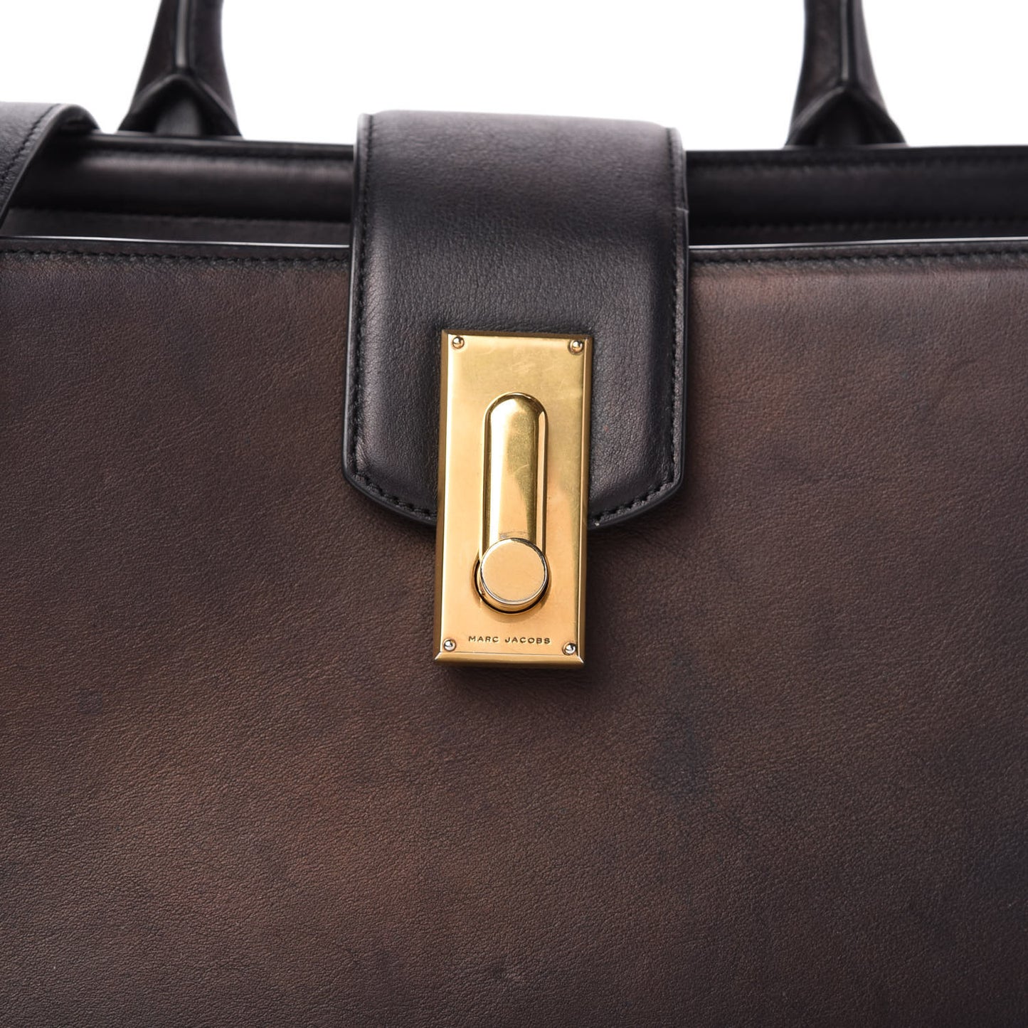 Calfskin Small West End Top Handle Bag Black