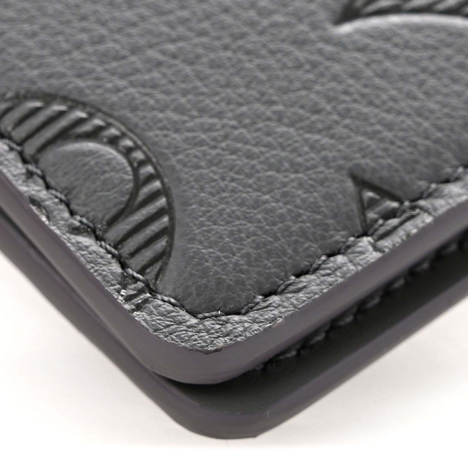 Louis Vuitton Calfskin Monogram Shadow Pocket Organizer Antarctic Grey 8 of 9