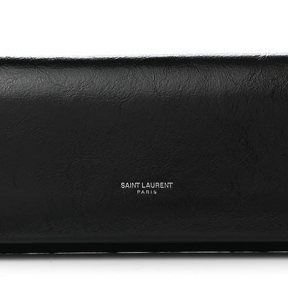 Saint Laurent Calfskin Fetiche Long Clutch Black 7 of 7