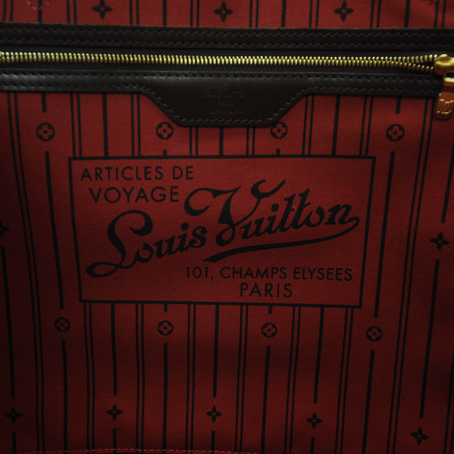 Louis Vuitton Damier Ebene Neverfull GM 8 of 9