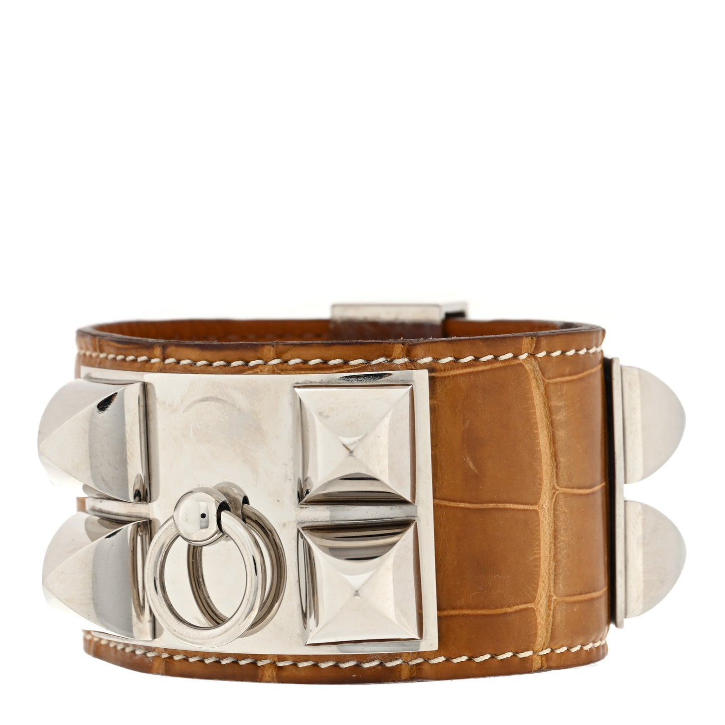 Matte Alligator Collier De Chien CDC Bracelet S Maize