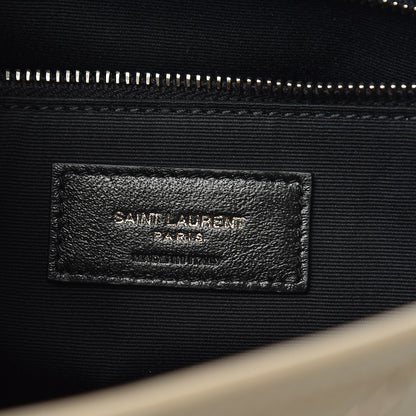 Saint Laurent Crinkled Calfskin Matelasse Monogram Medium Niki Chain Satchel Light Taupe 7 of 11
