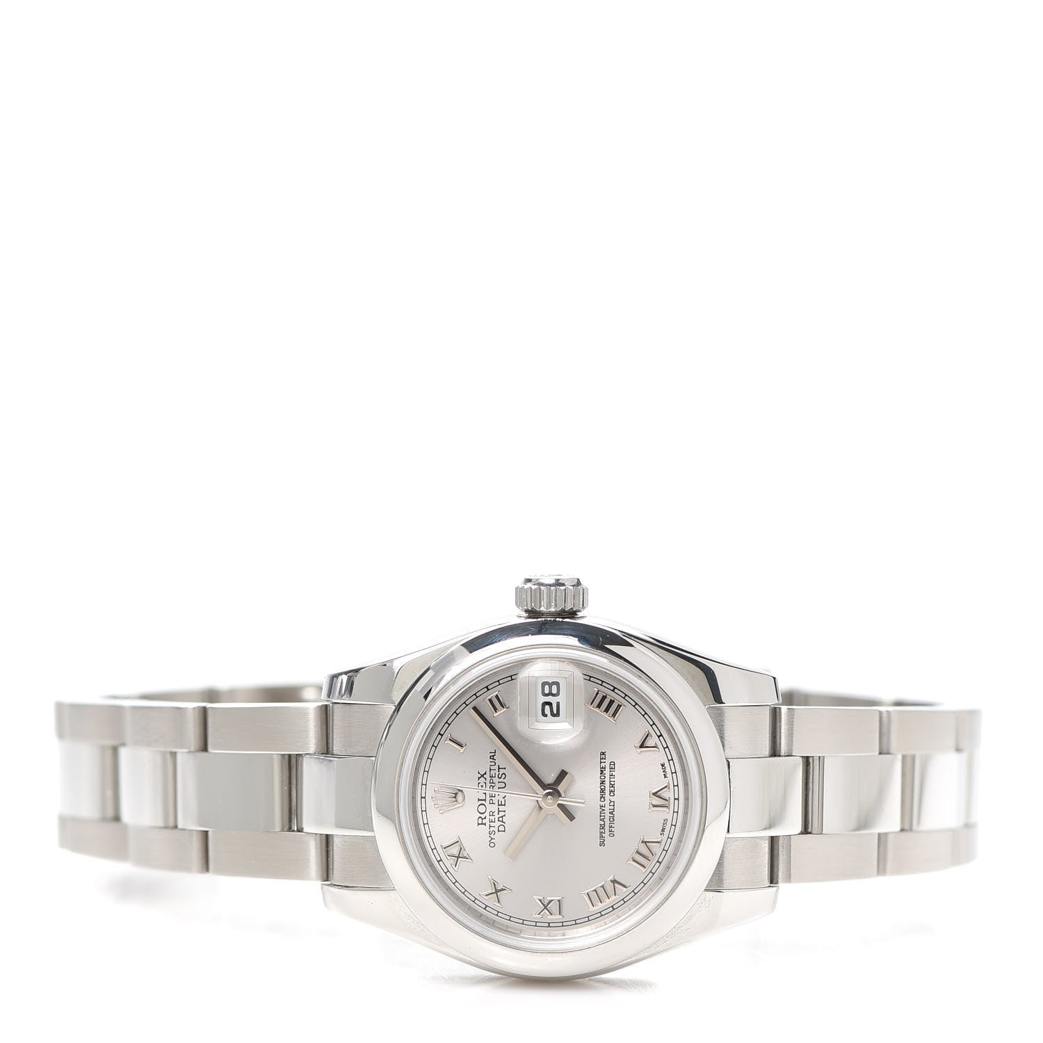 Rolex Stainless Steel 26mm Oyster Perpetual Datejust Watch Silver Roman 179160 2 of 5
