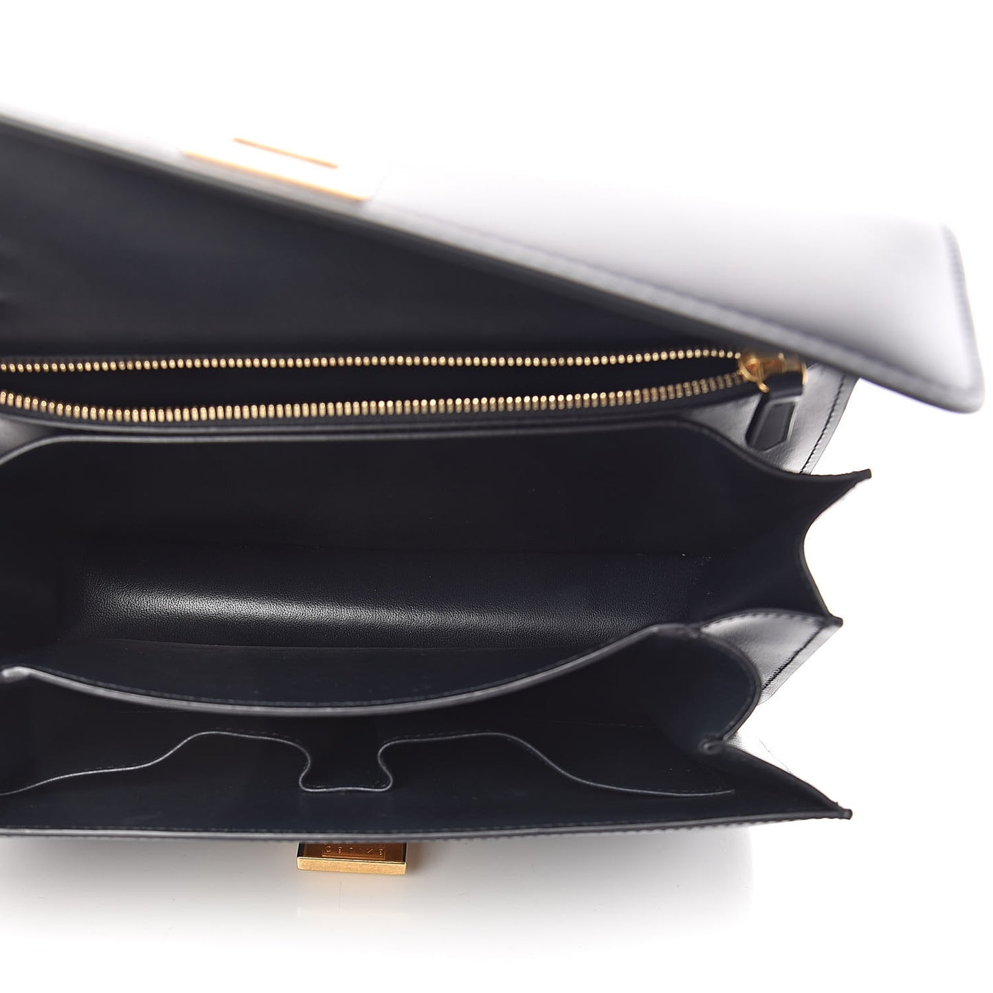 Box Calfskin Medium Classic Box Flap Bag Navy Blue