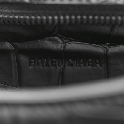 Balenciaga Semi Shiny Calfskin Crocodile Embossed Neo Classic Black Hardware S City Black 7 of 9