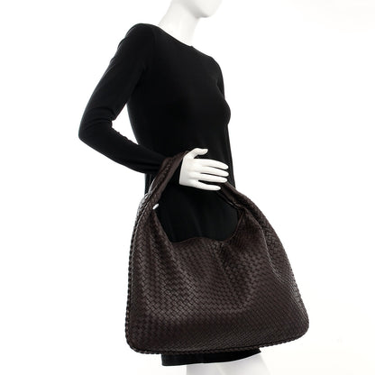 Bottega Veneta Nappa Intrecciato Maxi Veneta Hobo Ebano 3 of 17