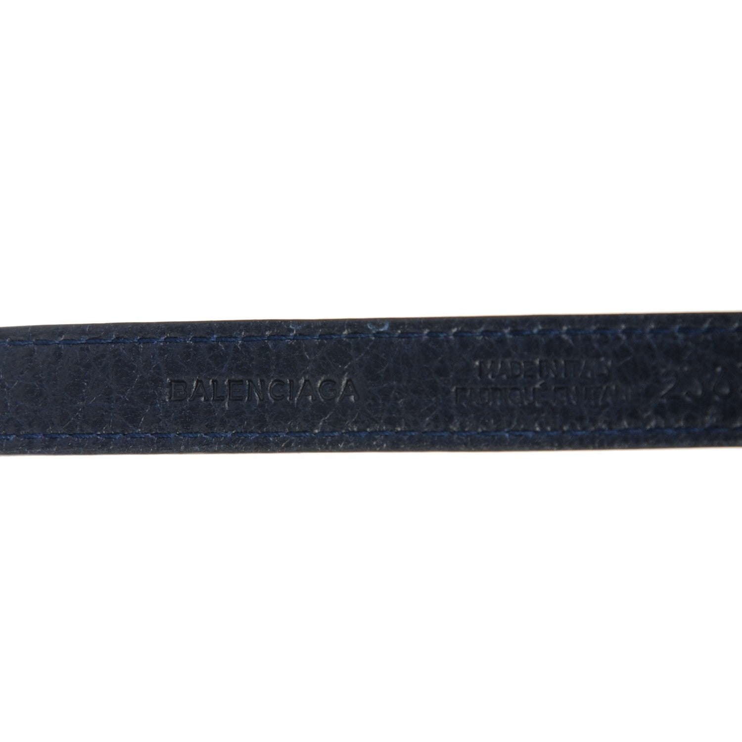 Balenciaga Agneau Arena Classic Hardware Triple Tour Bracelet S Bleu Obscur 4 of 6