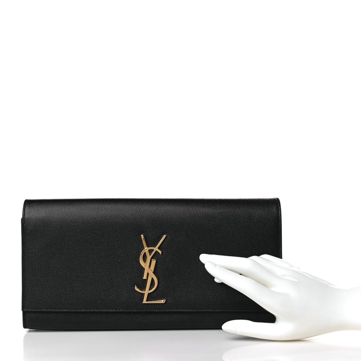Grain De Poudre Monogram Cassandre Clutch Black
