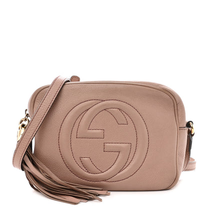 Gucci Pebbled Calfskin Small Soho Disco Bag Camelia 1 of 13