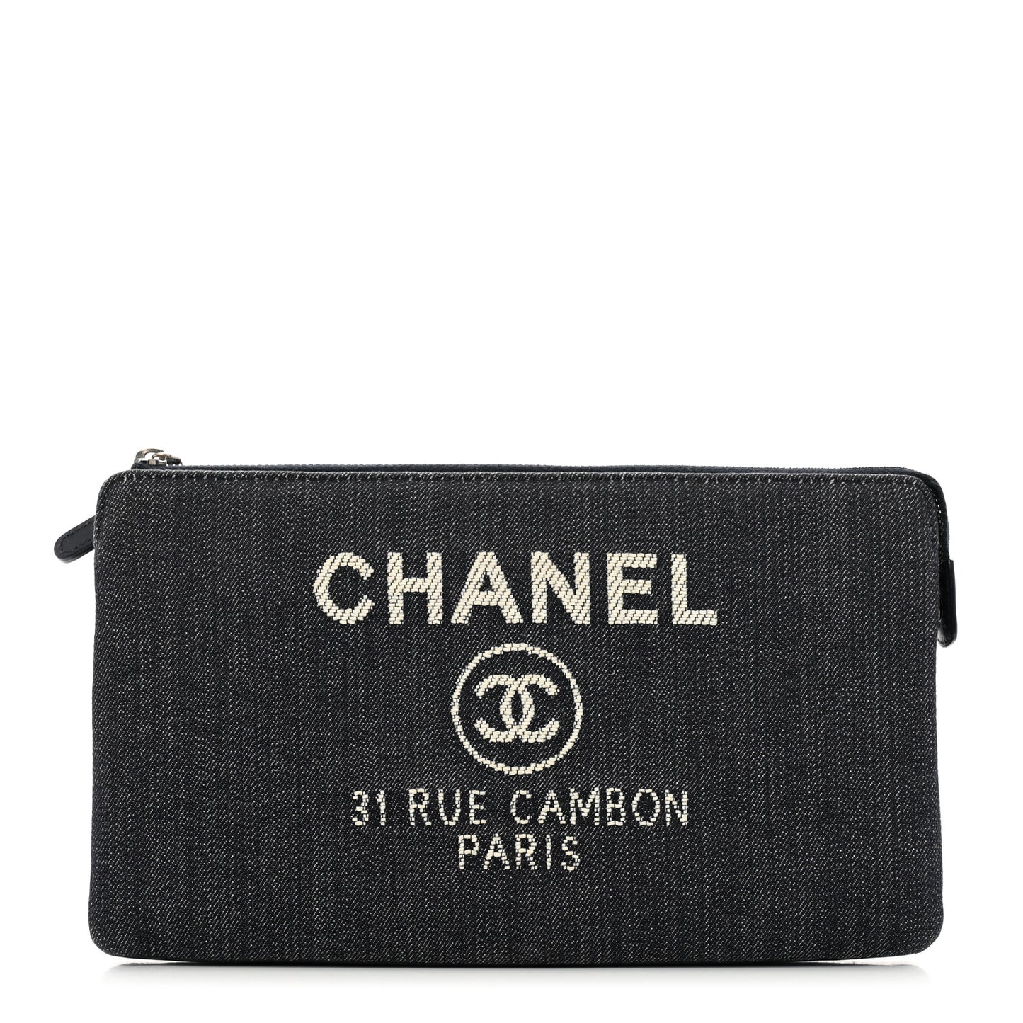 Denim Small Deauville Zipped Pouch Dark Blue