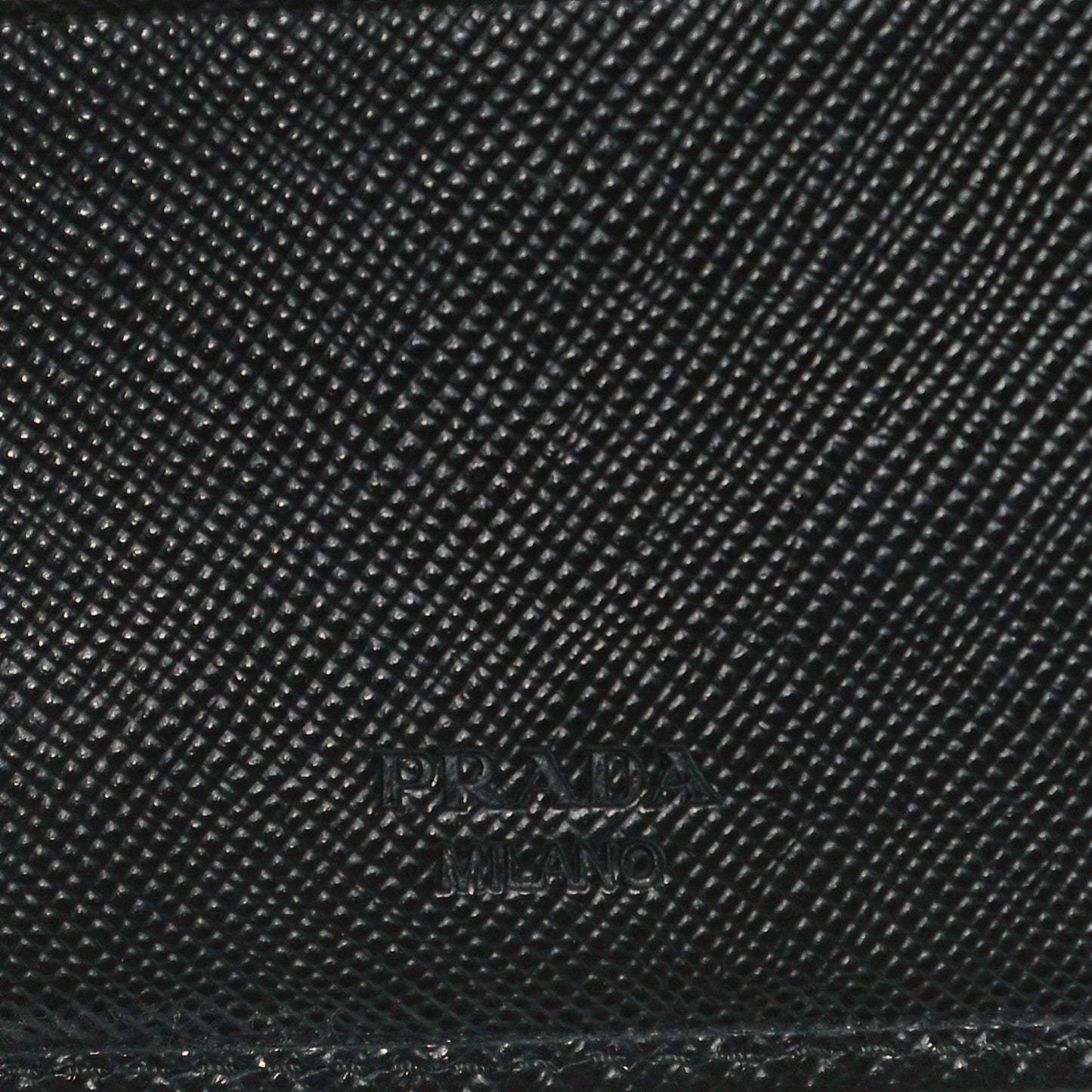 Saffiano Money Clip Bi-Fold Wallet Black