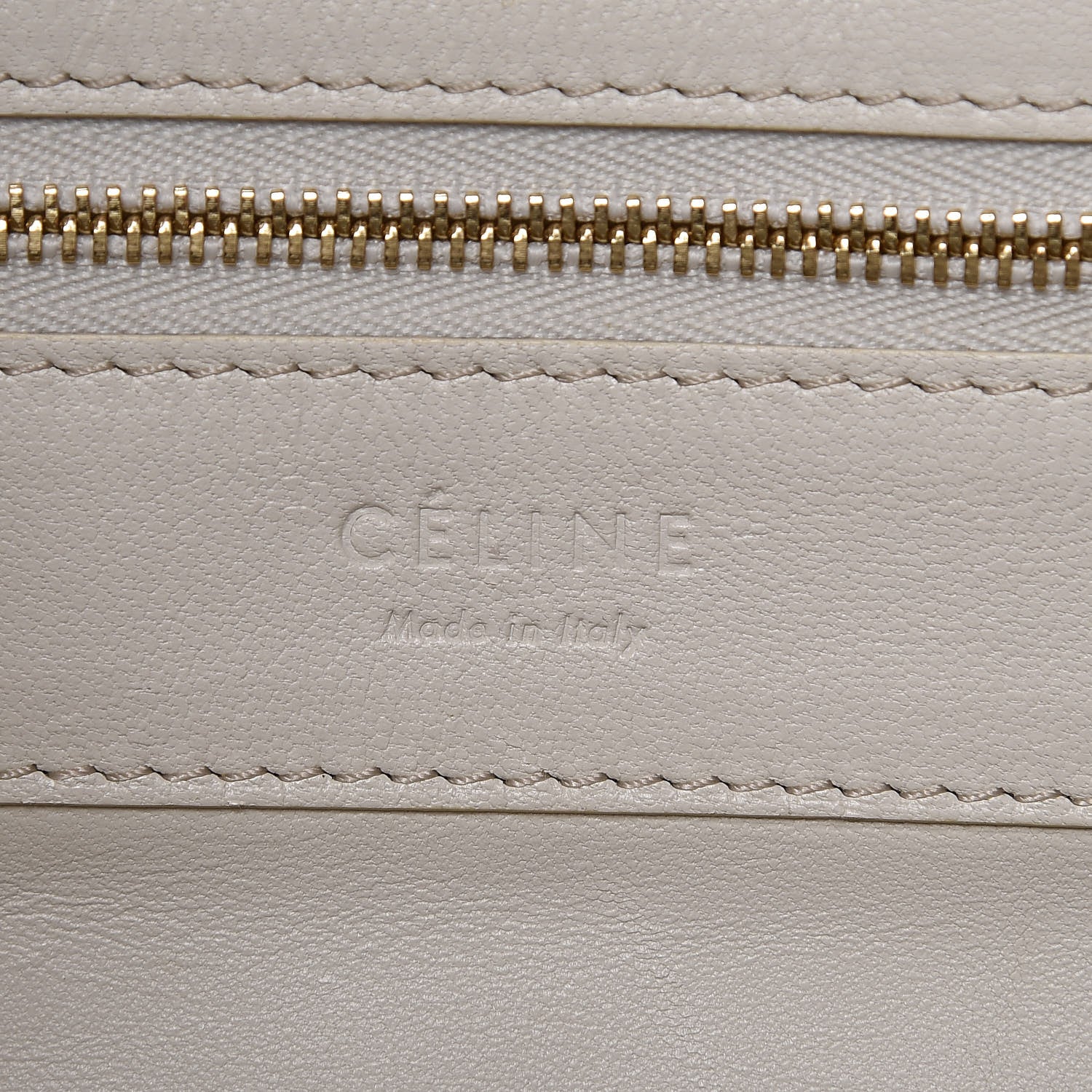Celine Lambskin Vertical Bi-Cabas White Sun Yellow 7 of 14