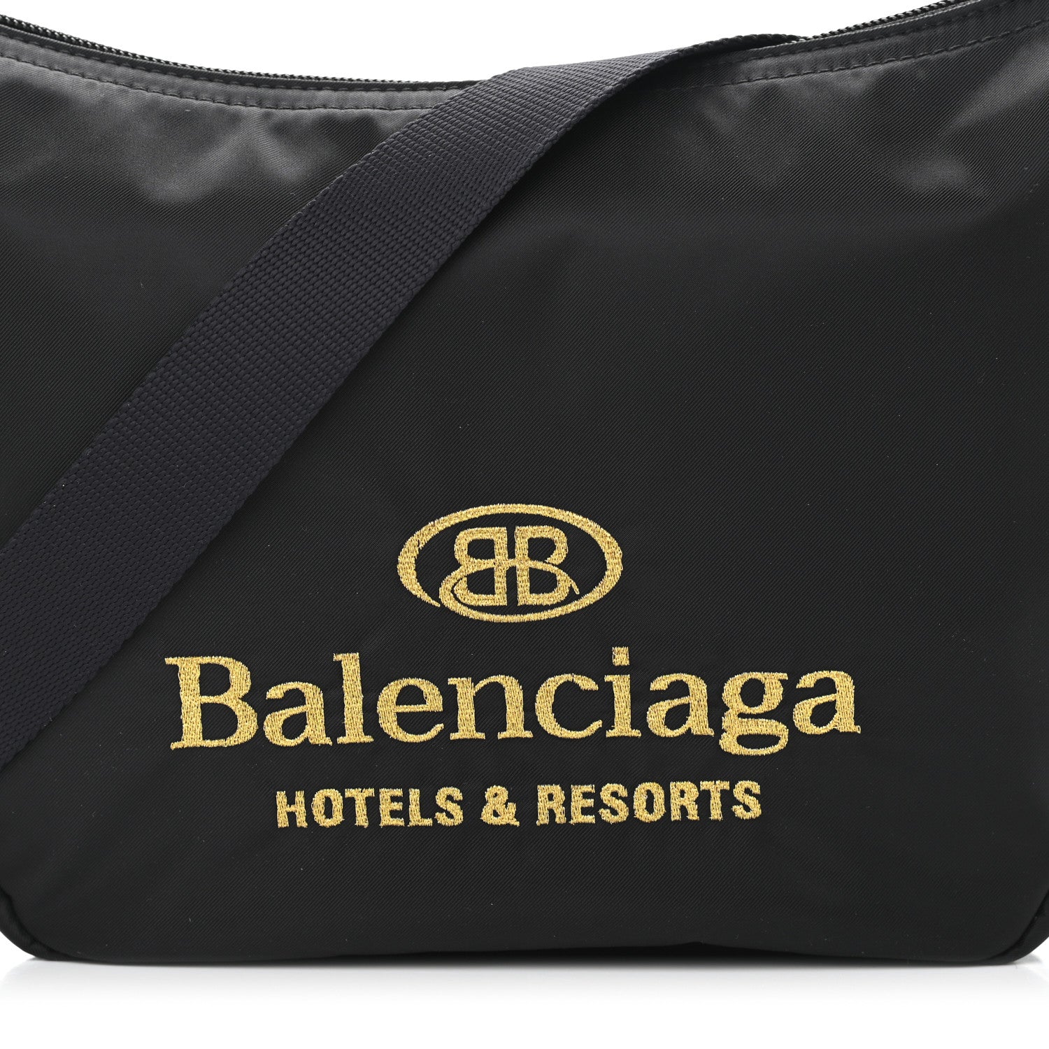 Balenciaga Nylon Hotel Sling Bag Black 7 of 9