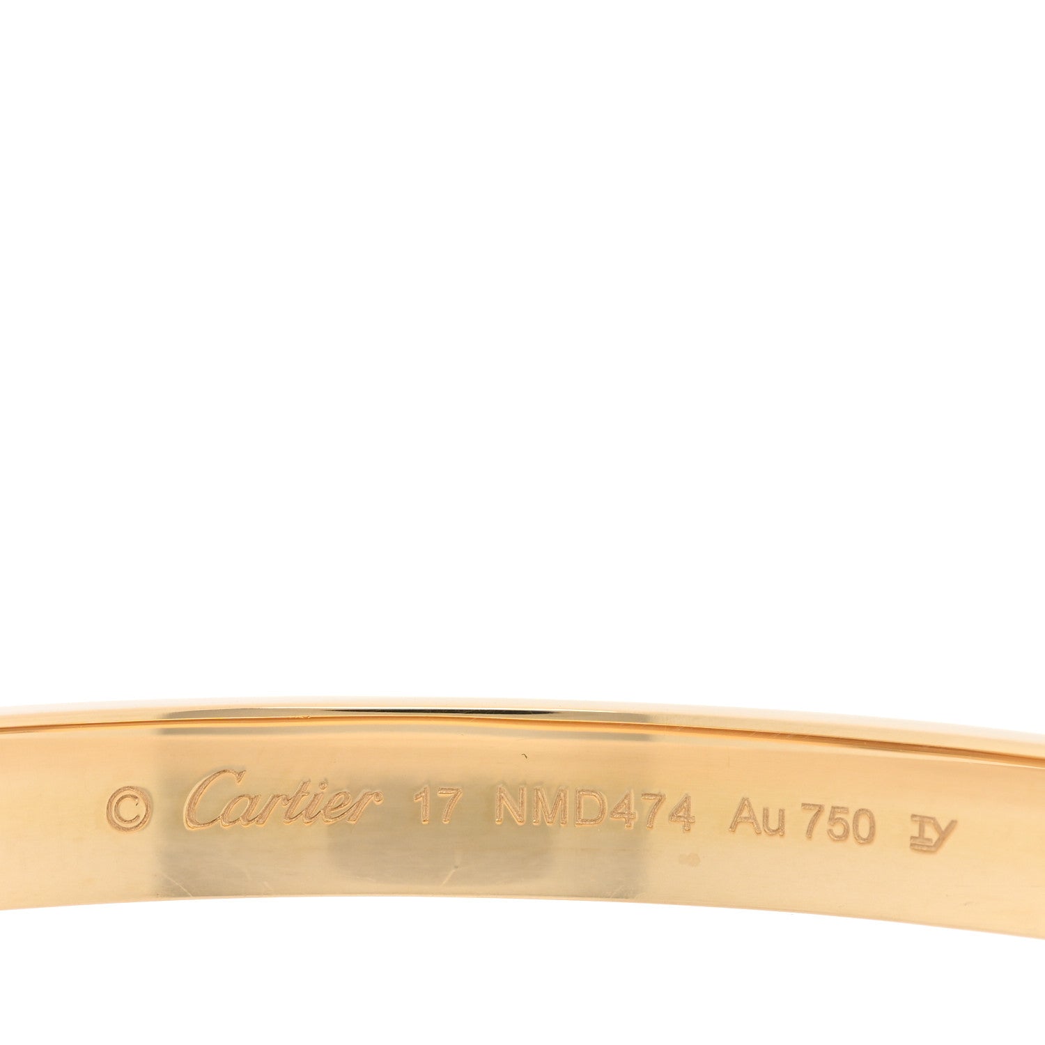 Cartier 18K Yellow Gold LOVE Bracelet 17 3 of 8