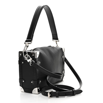 Louis Vuitton Calfskin Side Trunk MM Black 3 of 11