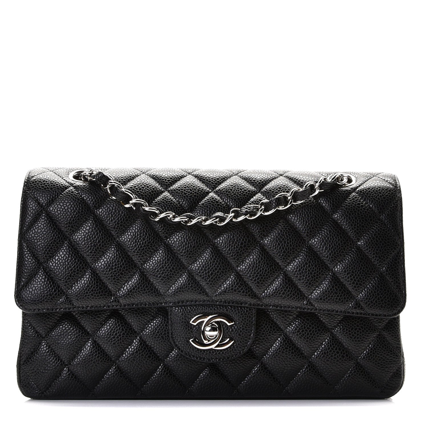 Chanel Caviar Quilted Medium Double Flap Black 1 of 9