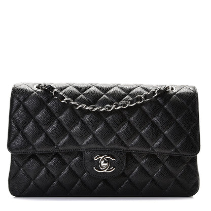 Chanel Caviar Quilted Medium Double Flap Black 1 of 9