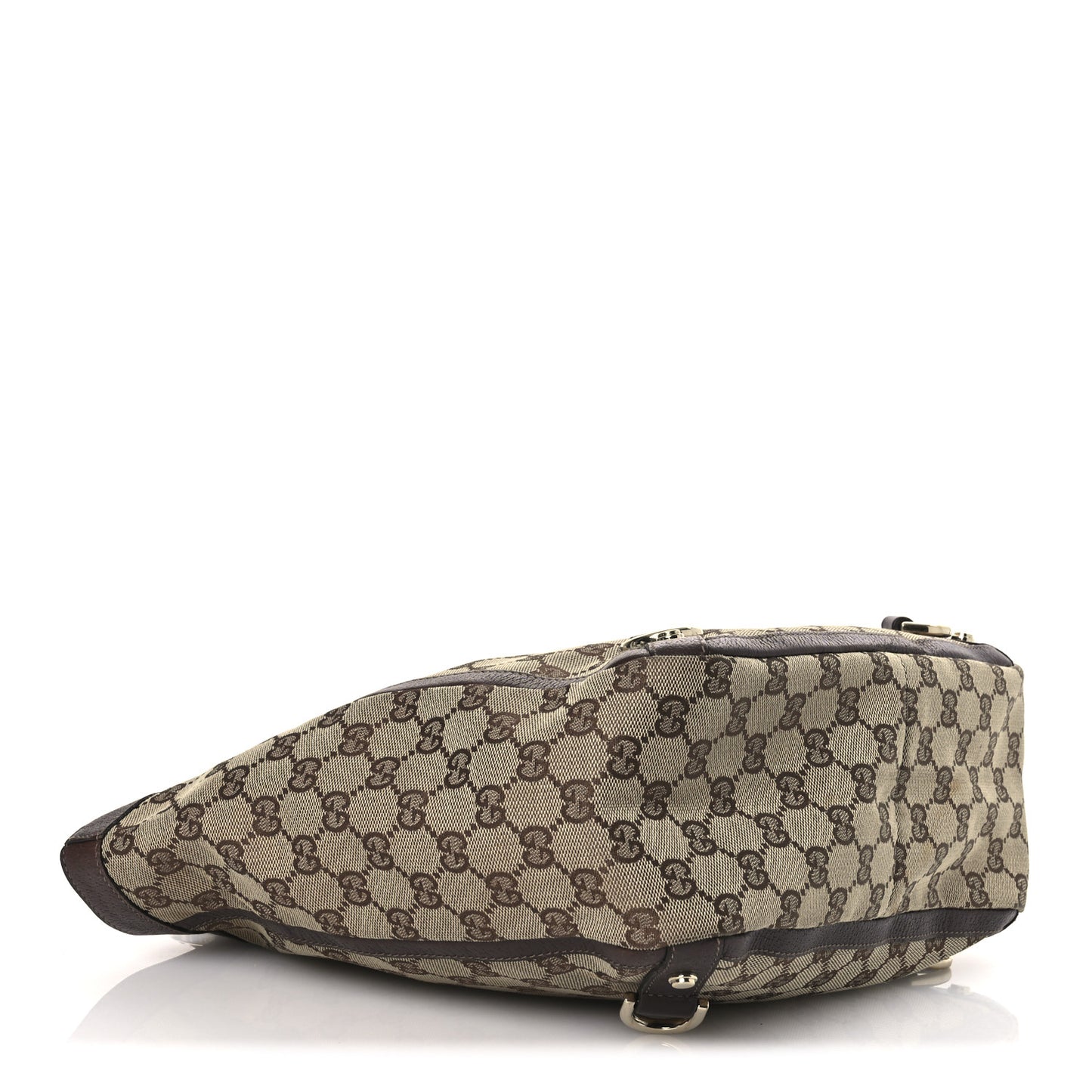 Monogram Small Gold D Ring Tote Brown