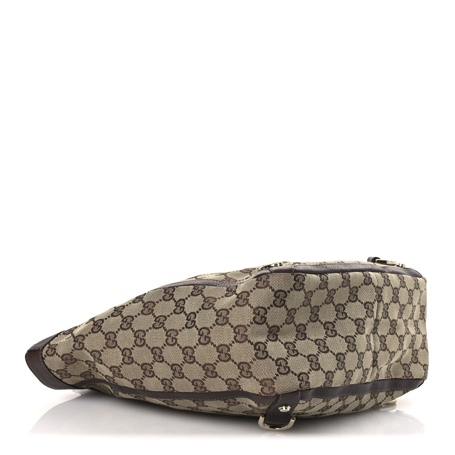 Gucci Monogram Small Gold D Ring Tote Brown 4 of 15