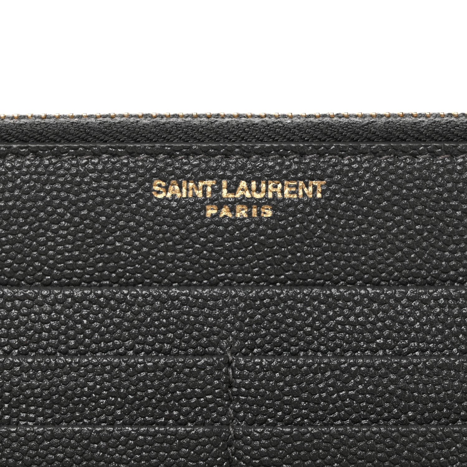 Saint Laurent Grain De Poudre Monogram Uptown Wallet Storm 6 of 8