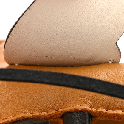 Hermes Milo Lambskin Grigri Rodeo Pegase Horse Bag Charm PM Sesame Black Nata 3 of 5