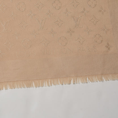 Louis Vuitton Wool Silk Monogram Shawl Dune 3 of 4