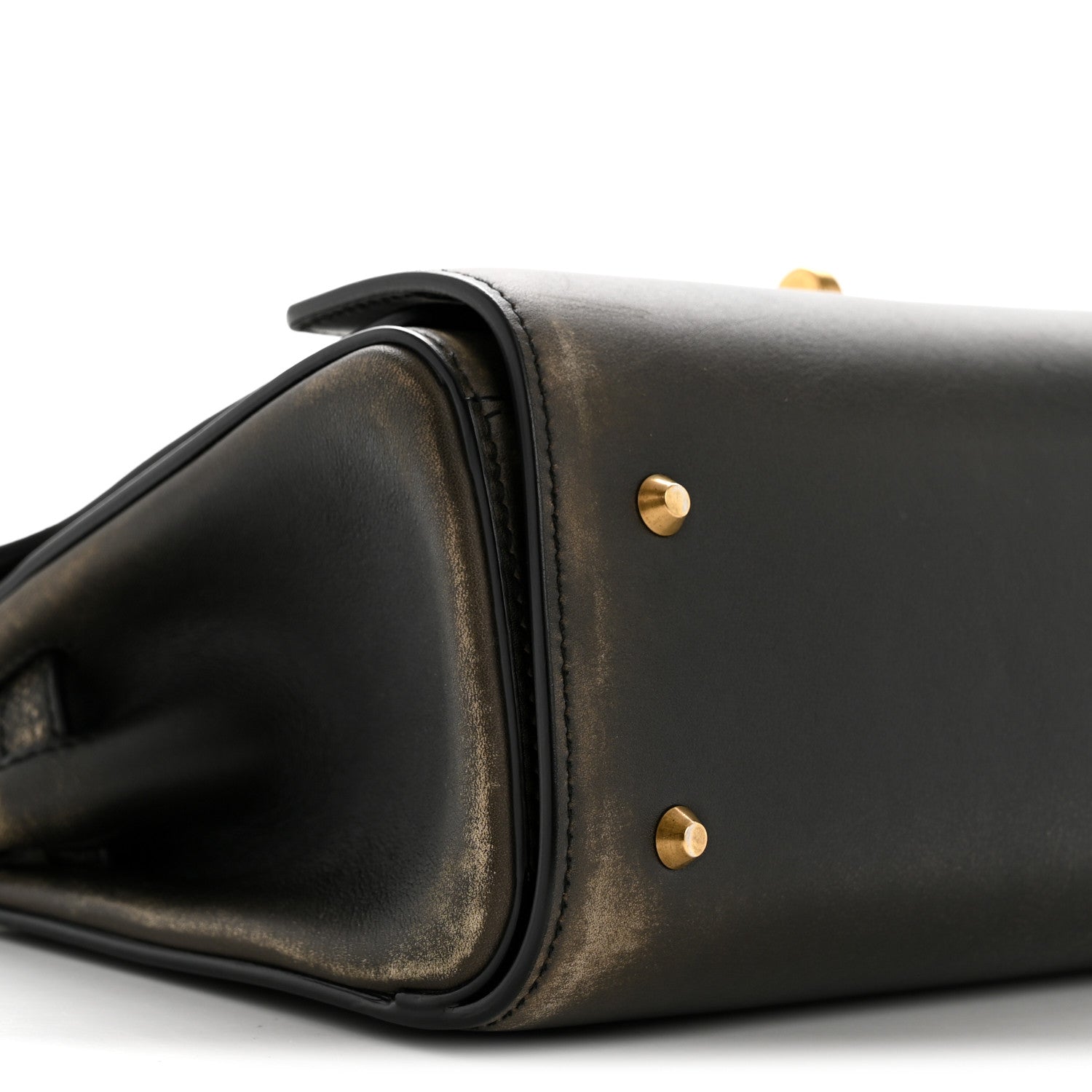 Balenciaga Calfskin Small Money Top Handle Handbag Brown 9 of 13