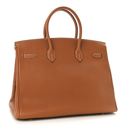 Hermes Togo Birkin 35 Gold 3 of 10