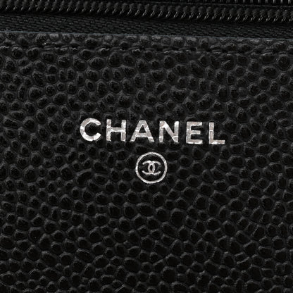 Chanel Caviar Quilted Wallet On Chain WOC Black 6 of 12