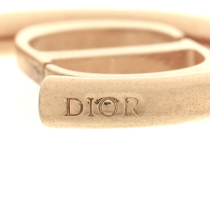 Christian Dior Metal 30 Montaigne Hoop Earrings Aged Gold 4 of 4