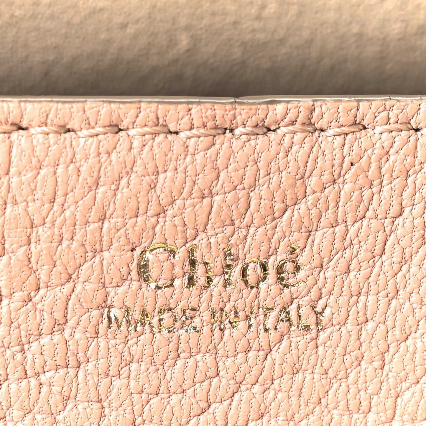 Grained Lambskin Mini Drew Shoulder Bag Cement Pink