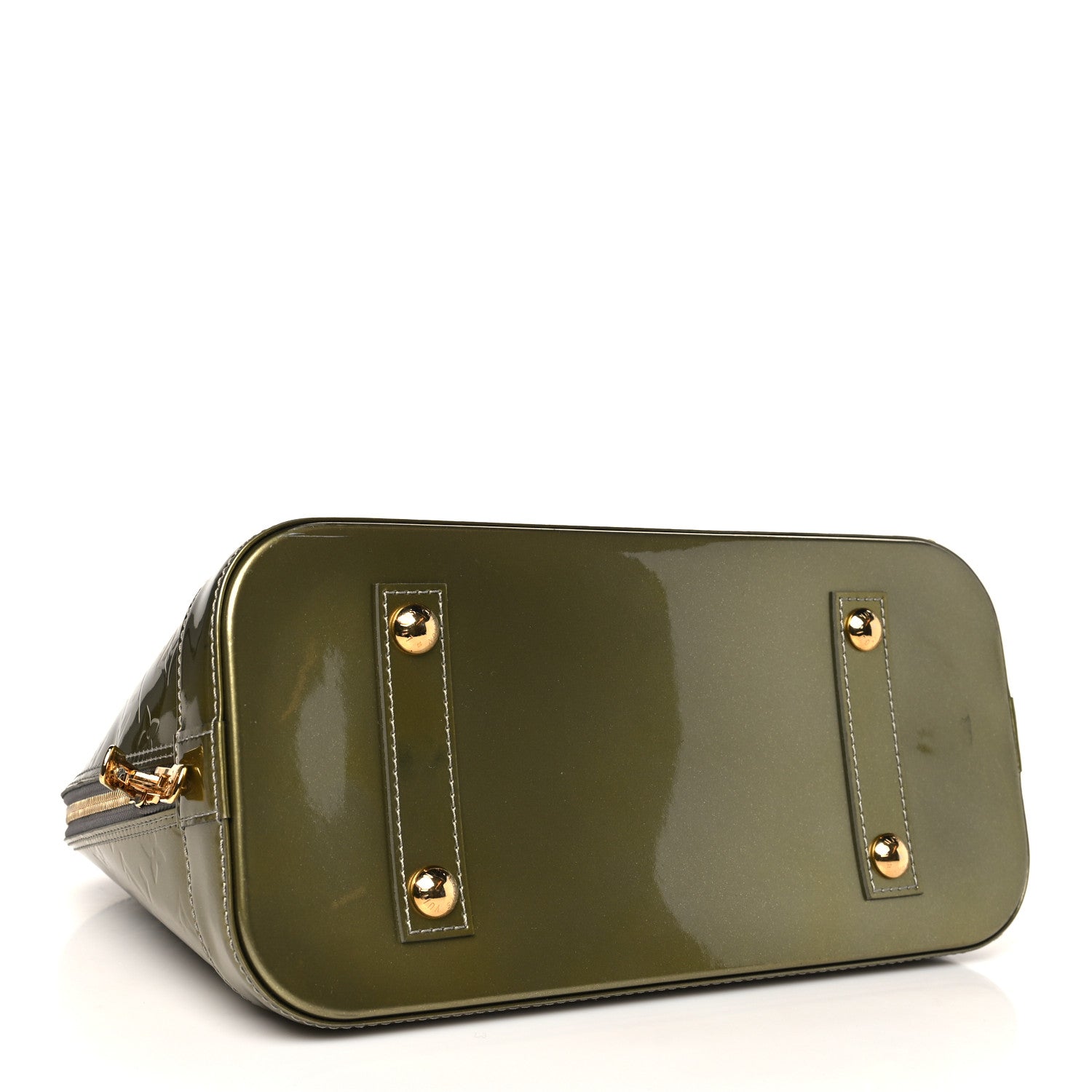 Louis Vuitton Vernis Alma PM Vert Bronze 4 of 11