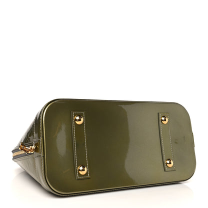 Louis Vuitton Vernis Alma PM Vert Bronze 4 of 11