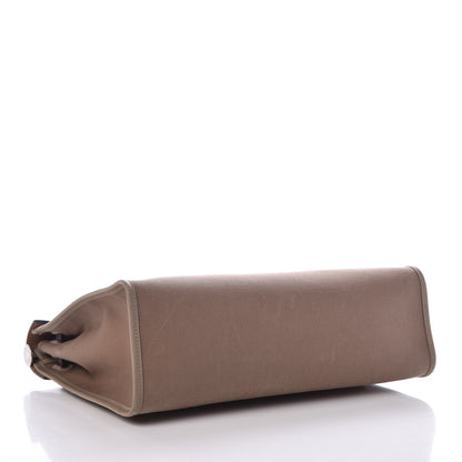 Hermes Vache Hunter Toile Herbag Zip 31 PM Etoupe Ebene 6 of 17