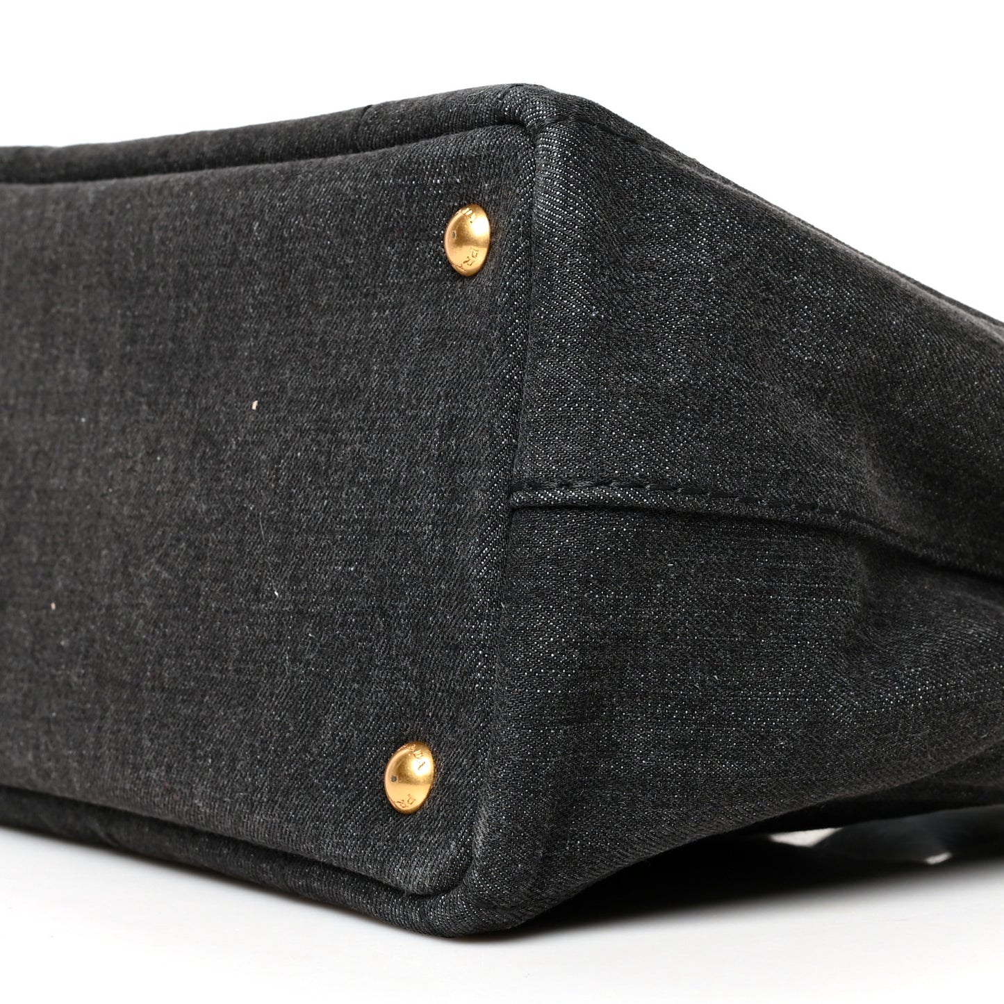 Denim Small Logo Tote Black