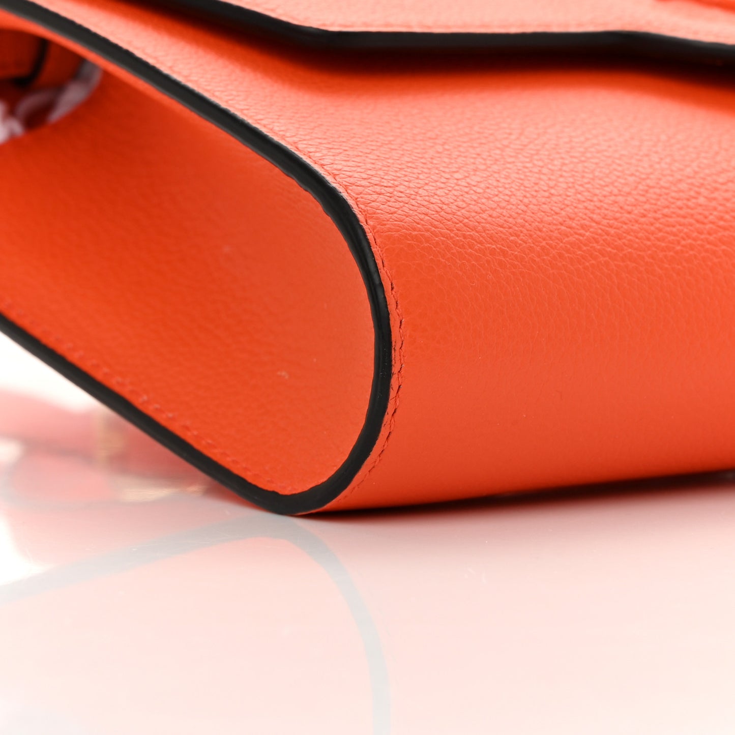 Grained Calfskin La Medusa Crossbody Bag Orange