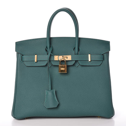 Hermes Togo Birkin 25 Malachite 1 of 38