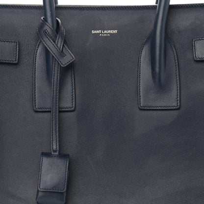Saint Laurent Calfskin Small Sac De Jour Navy 8 of 17