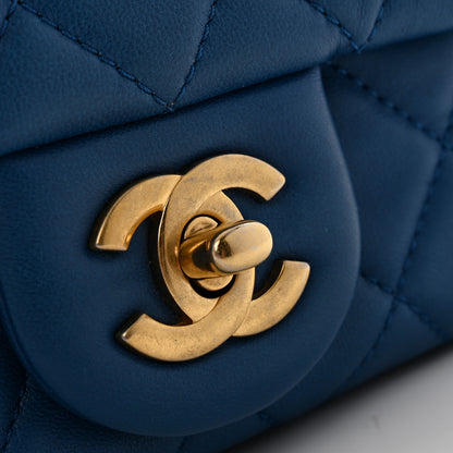 Chanel Lambskin Quilted Mini Pearl Crush Flap Blue 11 of 12
