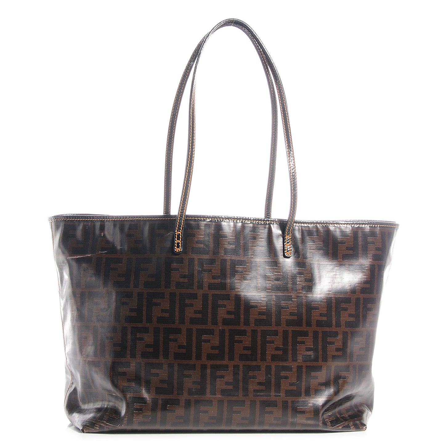 Zucca Spalmati Matrioska Roll Tote Tobacco Black