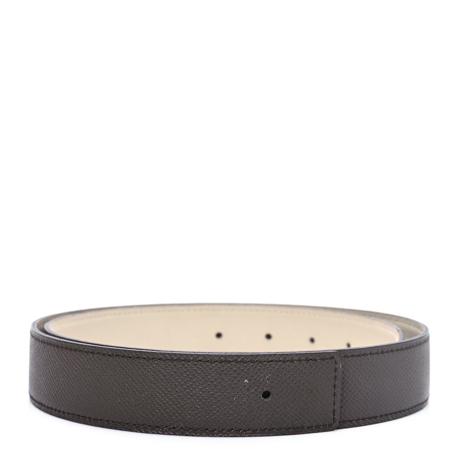 Hermes Epsom Swift 32mm Belt Strap 85 34 Etain Craie 1 of 4