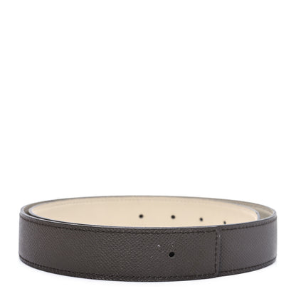Hermes Epsom Swift 32mm Belt Strap 85 34 Etain Craie 1 of 4