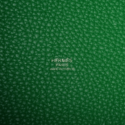 Hermes Taurillon Clemence Monochrome Picotin Lock 22 MM Bambou 6 of 10